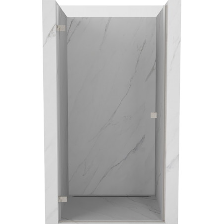 Mexen Lunar-B vasakpoolne dušiseinaleht 75 cm, läbipaistev, harjatud nikkel - 832-075-000-97-00-L