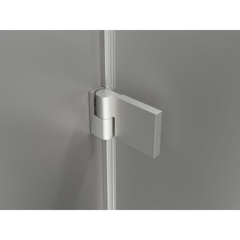 Mexen Lunar-B vasakpoolne dušiseinaleht 75 cm, läbipaistev, harjatud nikkel - 832-075-000-97-00-L