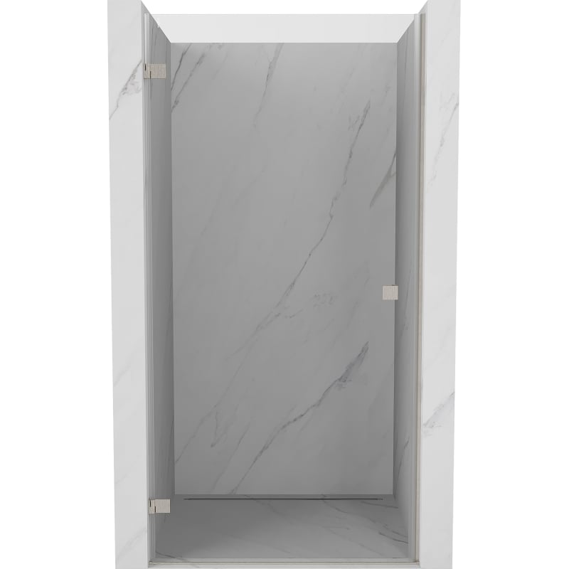 Mexen Lunar-B porta doccia battente sinistra 80 cm, trasparente, nichel spazzolato - 832-080-000-97-00-L