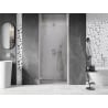 Mexen Lunar-B shower door hinged left 80 cm, transparent, brushed nickel - 832-080-000-97-00-L