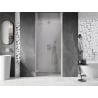 Mexen Lunar-B shower door hinged left 80 cm, transparent, brushed nickel - 832-080-000-97-00-L