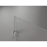 Mexen Lunar-B vasakpoolne avatavad duššuksed 85 cm, läbipaistev, harjatud nikkel - 832-085-000-97-00-L