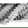 Mexen Lunar-B Duschdrehtür links 95 cm, transparent, gebürstetes Nickel - 832-095-000-97-00-L