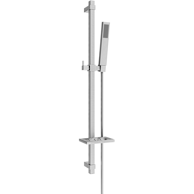 Mexen DQ00 verschiebbares Duschset, gebürstetes Gun Gray - 785004581-66