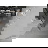 Mexen Kioto freistehende Duschwand 110 x 200 cm, schwarzes Gitter 8 mm, weiß - 800-110-002-20-77