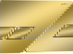 Mexen Tex 04 botón de descarga, dorado champán brillante - 6104-08