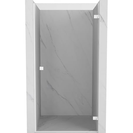 Mexen Lunar-B right-hinged shower door 85 cm, transparent, white - 832-085-000-20-00-P