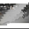Mexen Kioto vrijstaande douchescherm 140 x 200 cm, zwart raster 8 mm, wit - 800-140-002-20-77