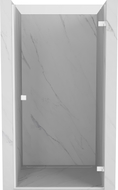 Mexen Lunar-B dušiuksed, paremale avanevad, 95 cm, läbipaistev, valge - 832-095-000-20-00-P
