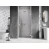 Mexen Lunar-B right hinged shower door 100 cm, transparent, white - 832-100-000-20-00-P