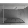 Mexen Kioto freestanding shower wall 100 x 200 cm, black pattern 8 mm, white - 800-100-002-20-78