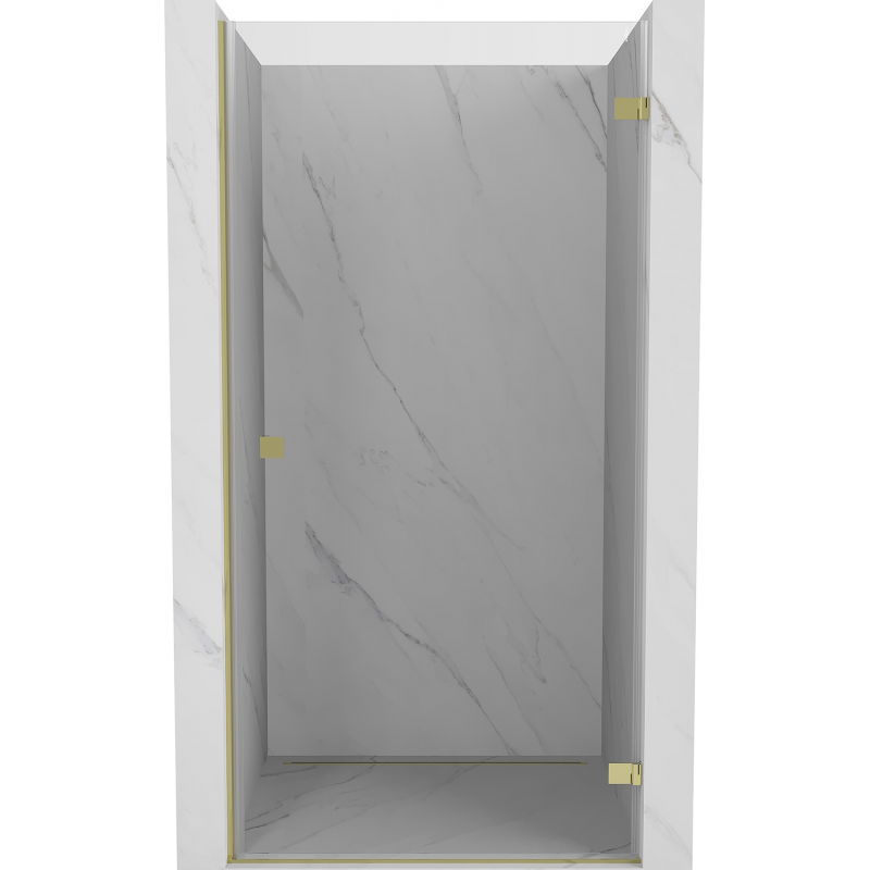 Mexen Lunar-B Duschkabinentür, rechts schwenkbar 95 cm, transparent, golden - 832-095-000-50-00-P