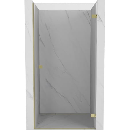 Mexen Lunar-B porte de douche battante droite 100 cm, transparent, doré - 832-100-000-50-00-P