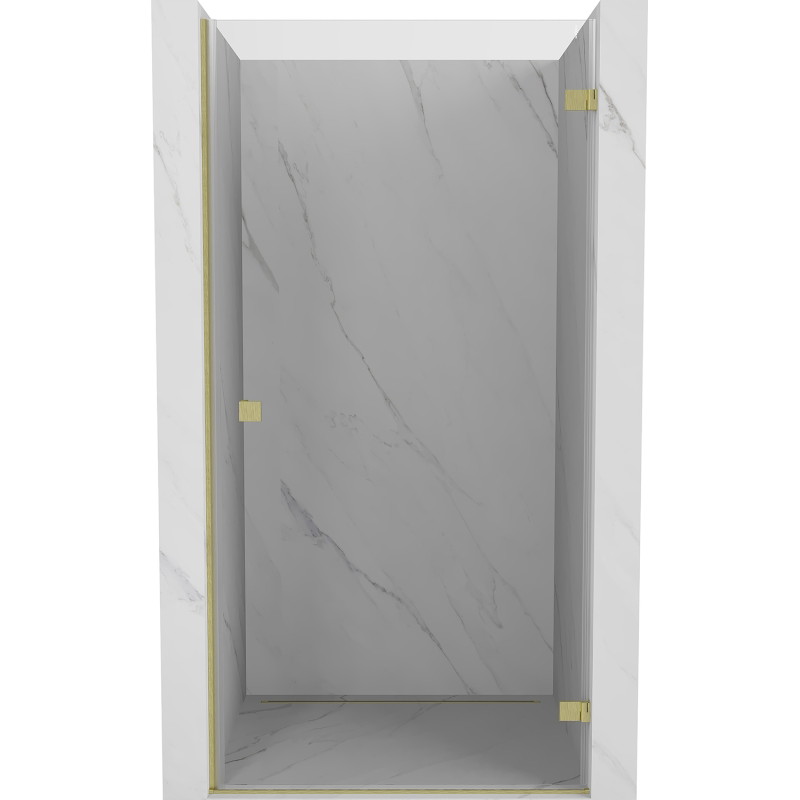 Mexen Lunar-B parema hinged duššiuks 60 cm, läbipaistev, kuldne harjatud - 832-060-000-55-00-P