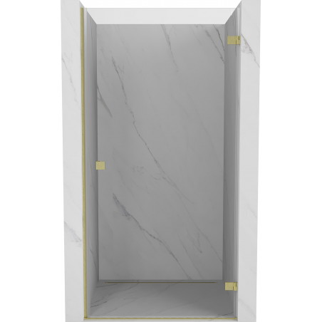 Mexen Lunar-B parema hinged duššiuks 60 cm, läbipaistev, kuldne harjatud - 832-060-000-55-00-P