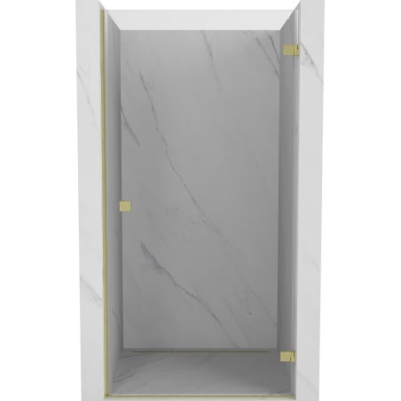 Mexen Lunar-B dušiuks ukse lingid paremal 75 cm, läbipaistev, kuldne harjatud - 832-075-000-55-00-P