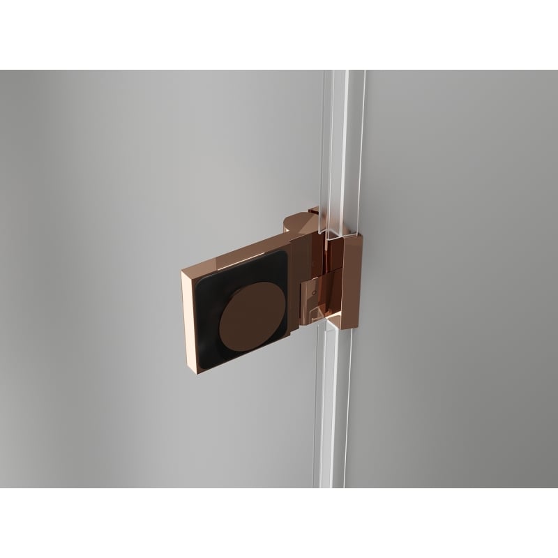 Mexen Lunar-B parema horisontaalne duššiuks 75 cm, läbipaistev, roosa kuld - 832-075-000-60-00-P