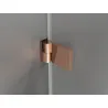 Mexen Lunar-B Right Swing Shower Door 75 cm, Transparent, Rose Gold - 832-075-000-60-00-P