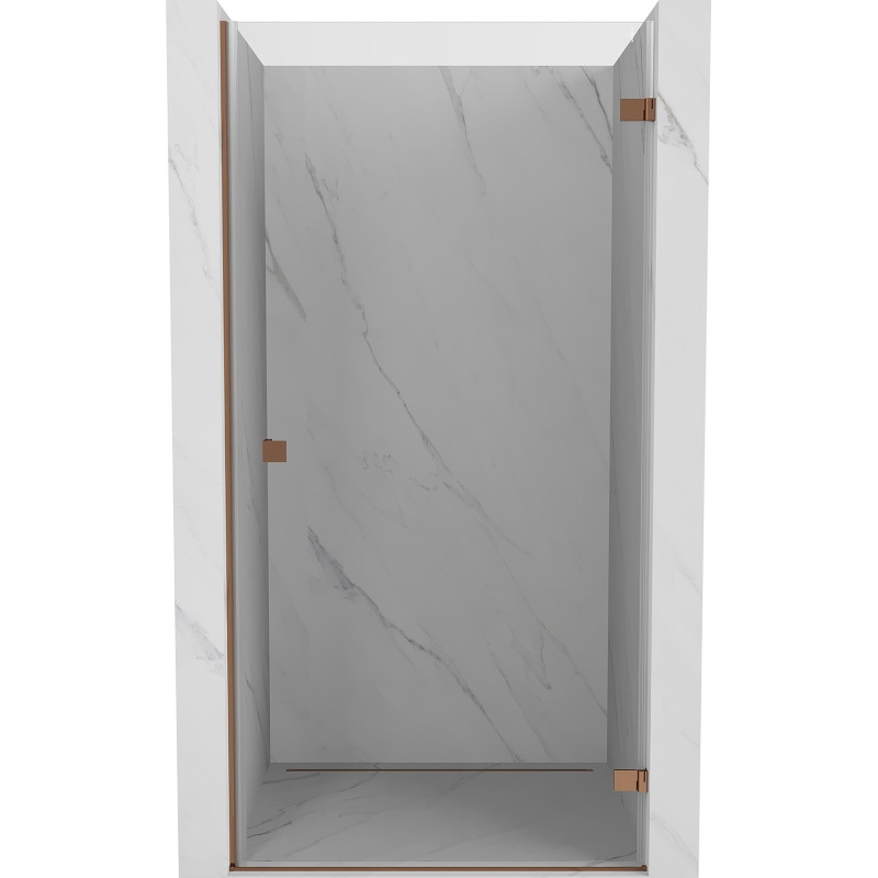 Mexen Lunar-B parema horisontaalne duššiuks 75 cm, läbipaistev, roosa kuld - 832-075-000-60-00-P