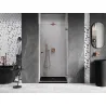 Mexen Lunar-B Right Swing Shower Door 75 cm, Transparent, Rose Gold - 832-075-000-60-00-P