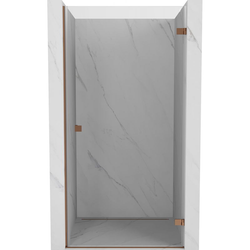 Mexen Lunar-B Duschabtrennung Rechtsanschlag 90 cm, transparent, Roségold - 832-090-000-60-00-P