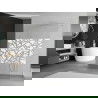 Mexen Kioto vrijstaande douchewand 110 x 200 cm, wit patroon 8 mm, wit - 800-110-002-20-85
