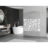 Mexen Kioto freestanding shower panel 120 x 200 cm, white pattern 8 mm, white - 800-120-002-20-85