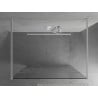 Mexen Kioto freestanding shower screen 130 x 200 cm, white pattern 8 mm, white - 800-130-002-20-85