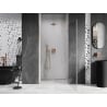 Mexen Lunar-B right-hinged shower door 85 cm, transparent, brushed copper - 832-085-000-65-00-P