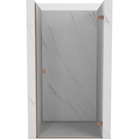 Mexen Lunar-B drzwi prysznicowe uchylne prawe 95 cm, transparent, miedź szczotkowana - 832-095-000-65-00-P