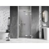 Mexen Lunar L dušiuksed pööratavad paremad 80 cm, läbipaistev, valge - 834L-080-000-20-00-P