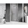 Mexen Lunar L duššiuksed, parempoolne avatav 85 cm, läbipaistev, valge - 834L-085-000-20-00-P