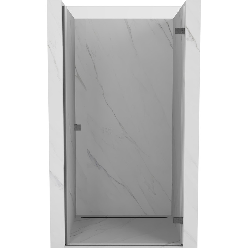 Mexen Lunar-B duššiuksed parempoolsed 90 cm, läbipaistev, püstoli hall harjatud - 832-090-000-66-00-P