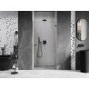 Mexen Lunar-B duššiuksed parempoolsed 90 cm, läbipaistev, püstoli hall harjatud - 832-090-000-66-00-P