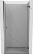 Mexen Lunar-B desna stranica za tuš vrata 100 cm, prozirna, brušena siva puška - 832-100-000-66-00-P