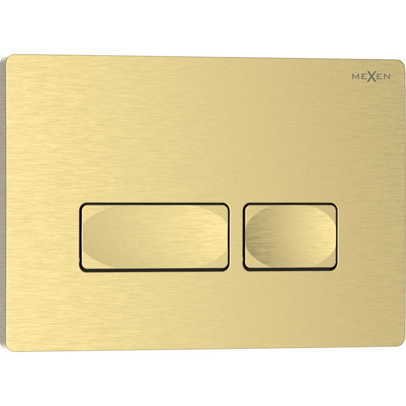 Mexen Tex 04 botão de descarga, dourado escovado - 6104-11
