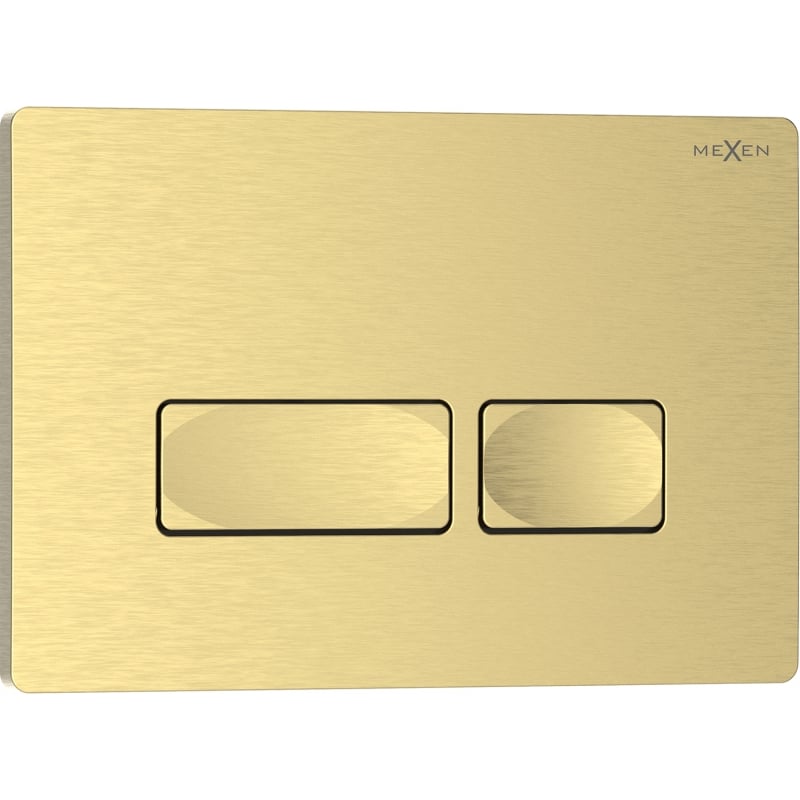 Mexen Tex 04 spolningsknapp, borstad guld - 6104-11