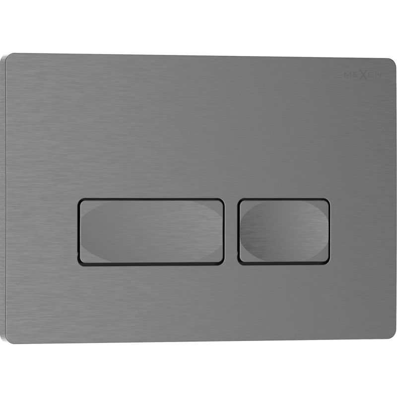 Mexen Tex 04 botón de descarga, gun gray cepillado - 6104-12