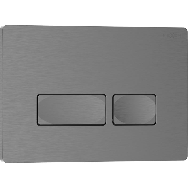 Mexen Tex 04 spolningsknapp, gun gray borstad - 6104-12
