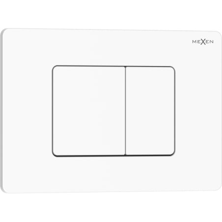 Mexen Tex 05 flush button stainless steel, glossy white - 6105-01