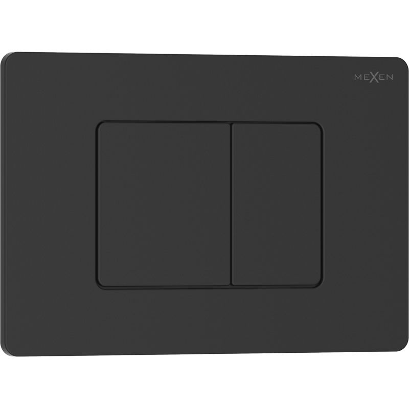 Mexen Tex 05 spoelknop roestvrij staal, zwart mat - 6105-02
