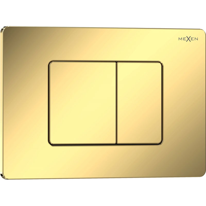 Mexen Tex 05 pulsante di scarico acciaio inossidabile, oro champagne lucido - 6105-08