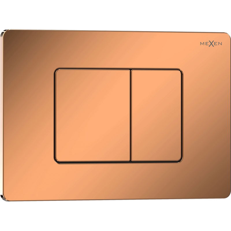 Mexen Tex 05 pulsante di scarico acciaio inossidabile, oro rosa lucido - 6105-09