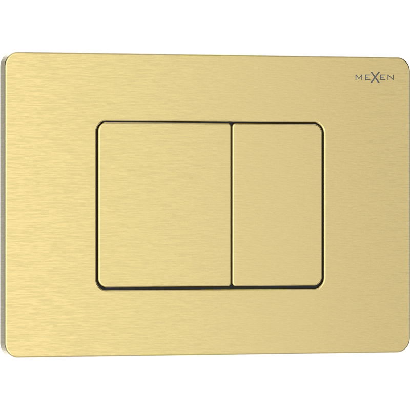 Mexen Tex 05 botón de descarga acero inoxidable, dorado cepillado - 6105-11