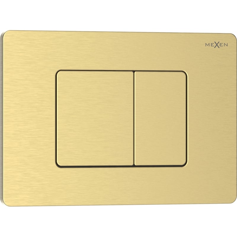 Mexen Tex 05 pulsante di scarico acciaio inossidabile, oro spazzolato - 6105-11