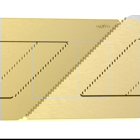 Mexen Tex 05 pulsante di scarico acciaio inossidabile, oro spazzolato - 6105-11