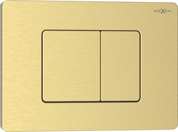 Mexen Tex 05 botão de descarga aço inoxidável, dourado escovado - 6105-11