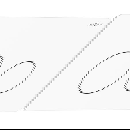 Mexen Tex 06 iztukojamā poga nerūsējošais tērauds, balts spīdīgs - 6106-01