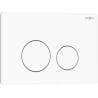 Mexen Tex 06 flush button stainless steel, glossy white - 6106-01