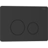 Mexen Tex 06 bouton de chasse d'eau acier inoxydable, noir mat - 6106-02